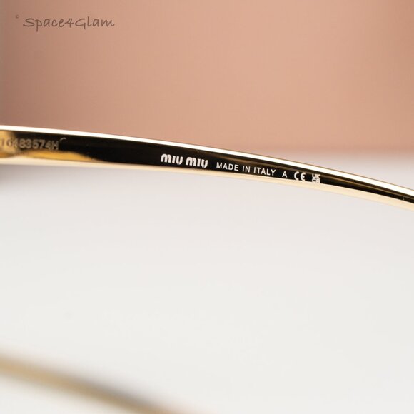 Miu Miu Women Sunglasses Gold Purple Brown Pilot MUA56S 5AK20I NEW AUTHENTIC main image 7